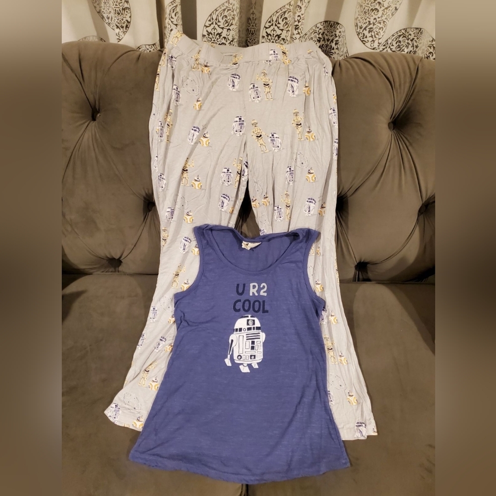 Munki Munki Star Wars Droid Womens Sleep Pajama set sz Small
